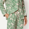 Amazon Essentials Women’s Cotton Stretch Poplin Pajama Set, Short Sleeve Button-Down with Shorts(Light Pink Palm Leaves)
