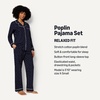 Amazon Essentials Women’s Cotton Stretch Poplin Pajama Set, Short Sleeve Button-Down with Shorts(Navy Ivory Dot)
