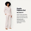 Amazon Essentials Women’s Cotton Stretch Poplin Pajama Set, Short Sleeve Button-Down with Shorts(Pale Pink)