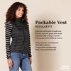 Amazon Essentials Women’s Lightweight Water-Resistant Packable Puffer Vest(Green Camo)