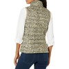 Amazon Essentials Women’s Lightweight Water-Resistant Packable Puffer Vest(Light Camel Leopard Print)