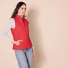 Amazon Essentials Women’s Lightweight Water-Resistant Packable Puffer Vest(Red)