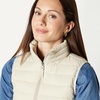 Amazon Essentials Women’s Lightweight Water-Resistant Packable Puffer Vest(Stone)