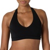 Amazon Essentials Women’s Active FormFlex Buttery Soft Light Support Halter V-Neck Sports Bra(Black)