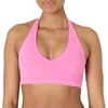 Amazon Essentials Women’s Active FormFlex Buttery Soft Light Support Halter V-Neck Sports Bra(Pink)