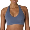 Amazon Essentials Women’s Active FormFlex Buttery Soft Light Support Halter V-Neck Sports Bra(Slate Grey)
