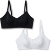 Amazon Essentials Women’s Cotton Blend Jersey Support Nursing Bra(Black / White)