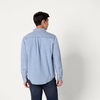 Amazon Essentials Men’s Regular-Fit Long-Sleeve Button-Down Denim Shirt(Light Indigo Wash)