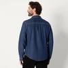 Amazon Essentials Men’s Regular-Fit Long-Sleeve Button-Down Denim Shirt(Stone Medium Wash)