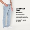 Amazon Essentials Men’s Relaxed-Fit Heavyweight Rigid Jeans, 5 Pocket Styling(Iced Light Wash)