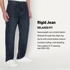 Amazon Essentials Men’s Relaxed-Fit Heavyweight Rigid Jeans, 5 Pocket Styling(Tinted Dark Wash)