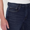 Amazon Essentials Men’s Straight-Fit Jeans, Midweight Vintage Inspired Denim, Fitted Through Hip and Thigh(Dark Midnight Wash)