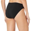 Amazon Essentials Women’s Cotton High Leg Brief Underwear Plus, Pack of 10(Black)