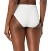 Amazon Essentials Women’s Cotton High Leg Brief Underwear Plus, Pack of 10(White)