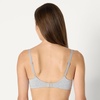 Amazon Essentials Women’s Cotton Jersey Lined Plunge Bralette(Black / Grey Heather)