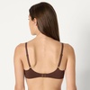 Amazon Essentials Women’s Cotton Jersey Lined Plunge Bralette(Black / Rich Hazel)