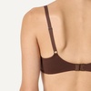 Amazon Essentials Women’s Cotton Jersey Lined Plunge Bralette(Black / Rich Hazel)