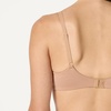 Amazon Essentials Women’s Cotton Jersey Lined Plunge Bralette(Black / Washed Bronze)
