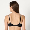 Amazon Essentials Women’s Cotton Jersey Lined Plunge Bralette(Black / White)