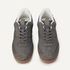 Amazon Essentials Women’s Low Top Retro Sneaker with Padded Collar(Grey)