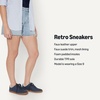Amazon Essentials Women’s Low Top Retro Sneaker with Padded Collar(Navy)