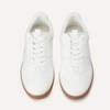 Amazon Essentials Women’s Low Top Retro Sneaker with Padded Collar(White)