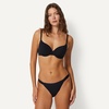 Amazon Essentials Women’s Microfiber Full Coverage Bra, Pack of 2(Black)