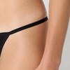 Amazon Essentials Women’s Microfiber High Waisted Thongs, Pack of 6(Black)