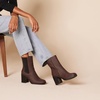 Amazon Essentials Women’s Mid Calf Heeled Chelsea Boots, Slip On with Lug Sole(Sand)