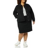 Amazon Essentials Women’s Regular-Fit Denim Jean Jacket (Available in Plus Size)(Black Wash)