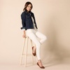 Amazon Essentials Women’s Regular-Fit Denim Jean Jacket (Available in Plus Size)(Rinse Wash)