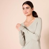 Amazon Essentials Women’s Regular-Fit Lightweight Long-Sleeve V-Neck Sweater, Ribbed, Cozy Soft (Available in Plus Size)(Oatmeal Heather)