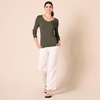 Amazon Essentials Women’s Regular-Fit Lightweight Long-Sleeve V-Neck Sweater, Ribbed, Cozy Soft (Available in Plus Size)(Olive)
