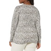 Amazon Essentials Women’s Regular-Fit Lightweight Long-Sleeve V-Neck Sweater, Ribbed, Cozy Soft (Available in Plus Size)(White/Tan Textured Cheetah)