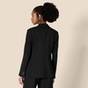 Amazon Essentials Women’s Regular-Fit Woven Single-Breasted Blazer(Black)