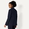 Amazon Essentials Women’s Regular-Fit Woven Single-Breasted Blazer(Navy)