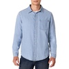 Amazon Essentials Men’s Regular-Fit Long-Sleeve Button-Down Denim Shirt(Light Indigo Wash)