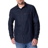 Amazon Essentials Men’s Regular-Fit Long-Sleeve Button-Down Denim Shirt(Rinse)