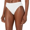 Amazon Essentials Women’s Cotton High Leg Brief Underwear Plus, Pack of 10(White)