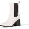 Amazon Essentials Women’s Mid Calf Heeled Chelsea Boots, Slip On with Lug Sole(Sand)