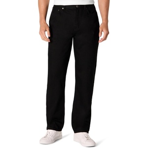 Amazon Essentials Men’s Relaxed-Fit Heavyweight Rigid Jeans, 5 Pocket Styling(Black)