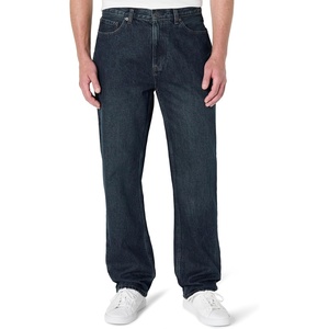 Amazon Essentials Men’s Relaxed-Fit Heavyweight Rigid Jeans, 5 Pocket Styling(Tinted Dark Wash)