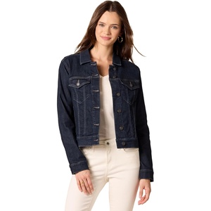Amazon Essentials Women’s Regular-Fit Denim Jean Jacket (Available in Plus Size)(Rinse Wash)
