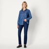 Amazon Essentials Women’s Relaxed-Fit Denim Chambray Button-Down Long-Sleeve Shirt, Soft Cotton Lyocell Blend(Classic Medium Wash)