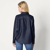 Amazon Essentials Women’s Relaxed-Fit Denim Chambray Button-Down Long-Sleeve Shirt, Soft Cotton Lyocell Blend(Rinse)