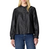 Amazon Essentials Women’s Relaxed Fit Denim Chambray Long-Sleeve Tunic Top with Blouson Sleeves, Cotton Lyocell Blend(Black Wash)