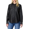 Amazon Essentials Women’s Relaxed-Fit Denim Chambray Button-Down Long-Sleeve Shirt, Soft Cotton Lyocell Blend(Black Wash)
