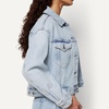 Amazon Essentials Women’s Low Stretch Relaxed-Fit Cropped Denim Jacket(Classic Light Wash)
