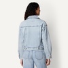 Amazon Essentials Women’s Low Stretch Relaxed-Fit Cropped Denim Jacket(Classic Light Wash)