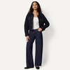 Amazon Essentials Women’s Low Stretch Relaxed-Fit Cropped Denim Jacket(Rinse Denim)